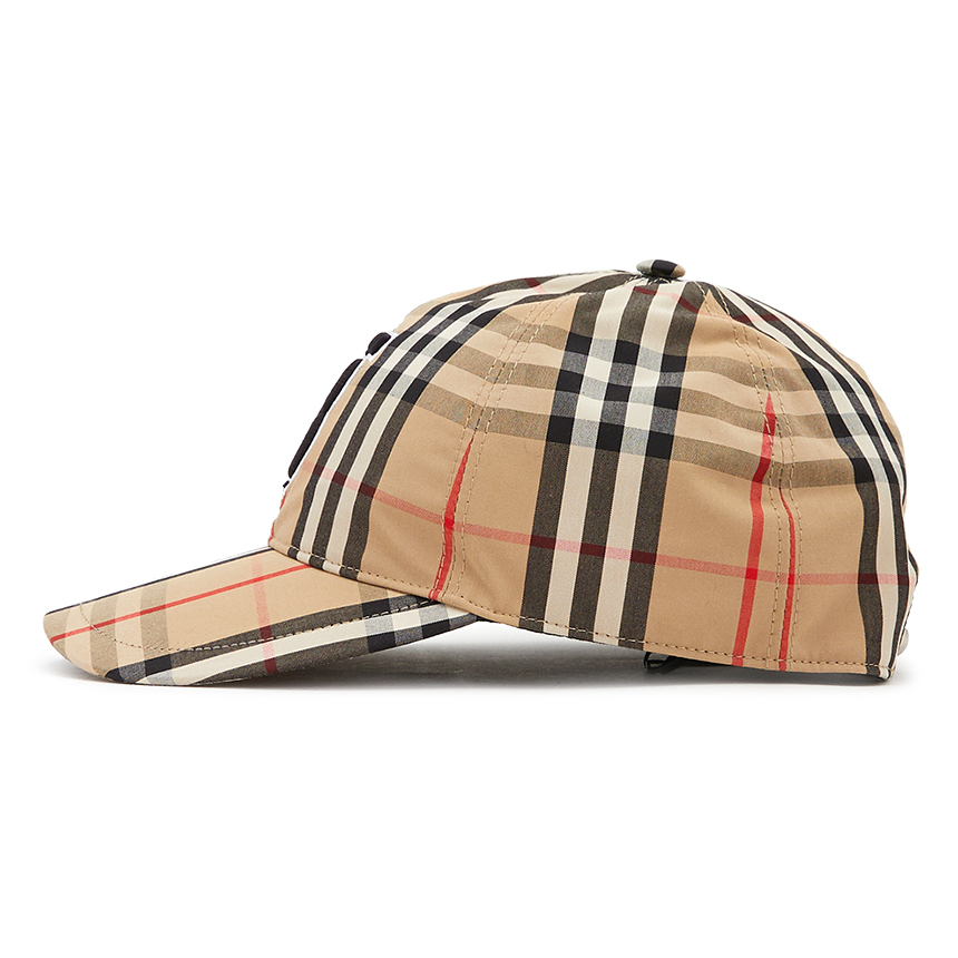 버버리(BURBERRY) 모노그램 빈티지 체크 공용 볼캡 모자 TB CHK BASEBALL CAP 8027502