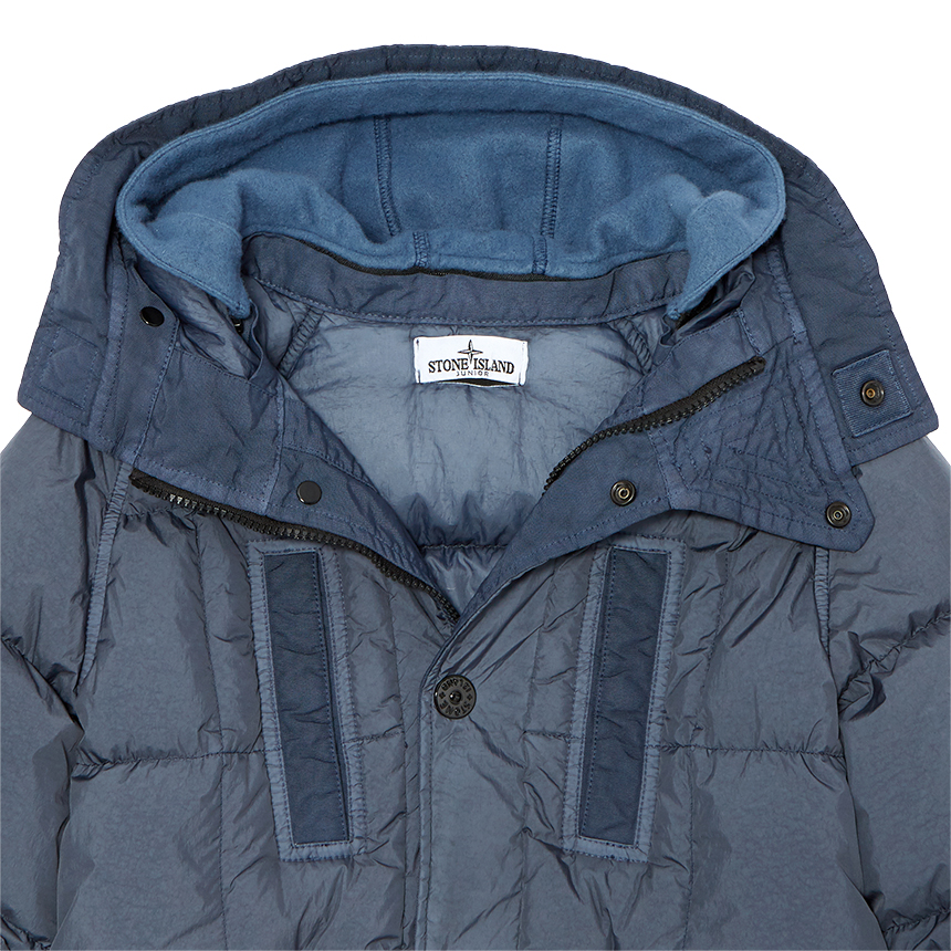 스톤아일랜드키즈(STONE ISLAND KIDS) 와펜 크링클랩스 키즈 점퍼/패딩 자켓 (성인착용가능) 731640233 V0024 14A16A