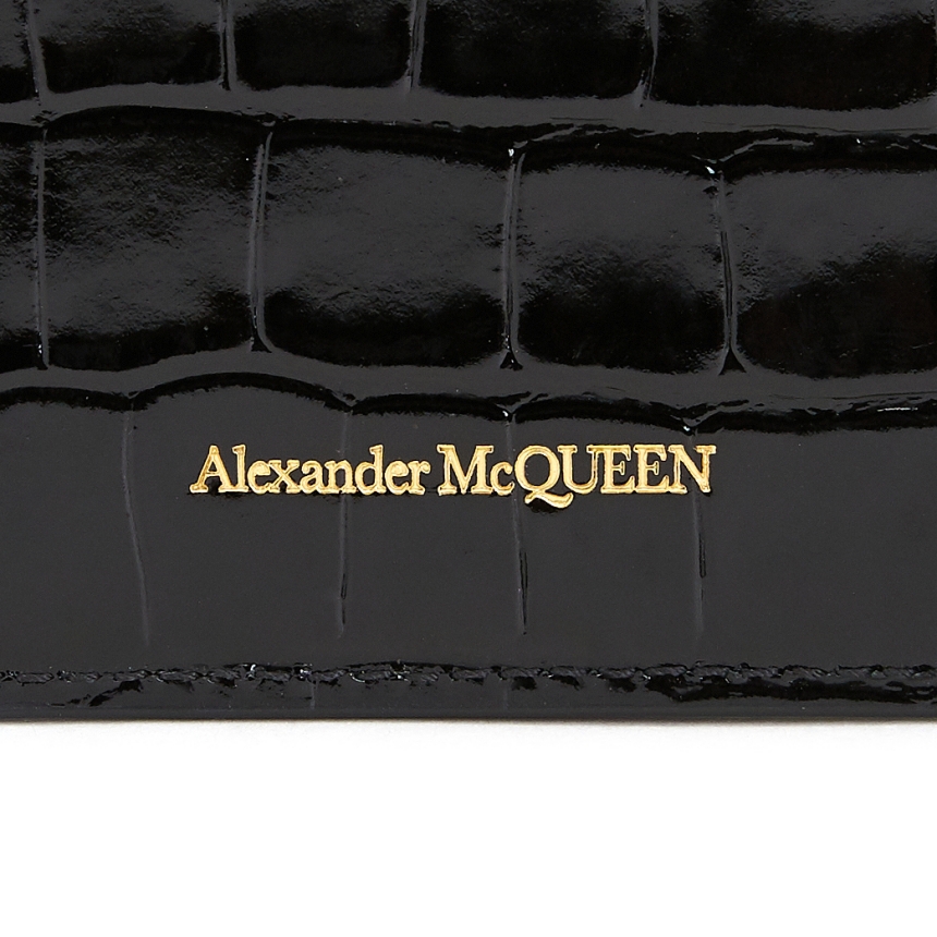 알렉산더맥퀸(ALEXANDER MCQUEEN) 스컬 크로커다일 공용 명함/카드지갑 632038 1JMFG 1050