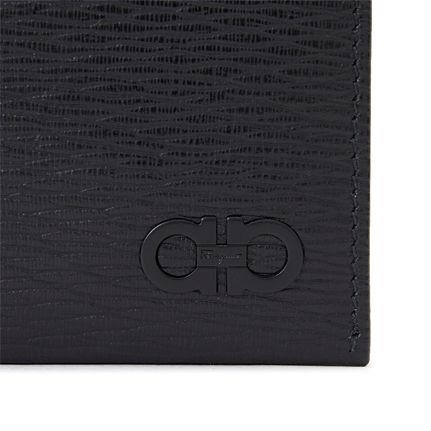 페라가모(FERRAGAMO) 더블 간치니 남자 명함/카드지갑 66 A062 NERO 0733302