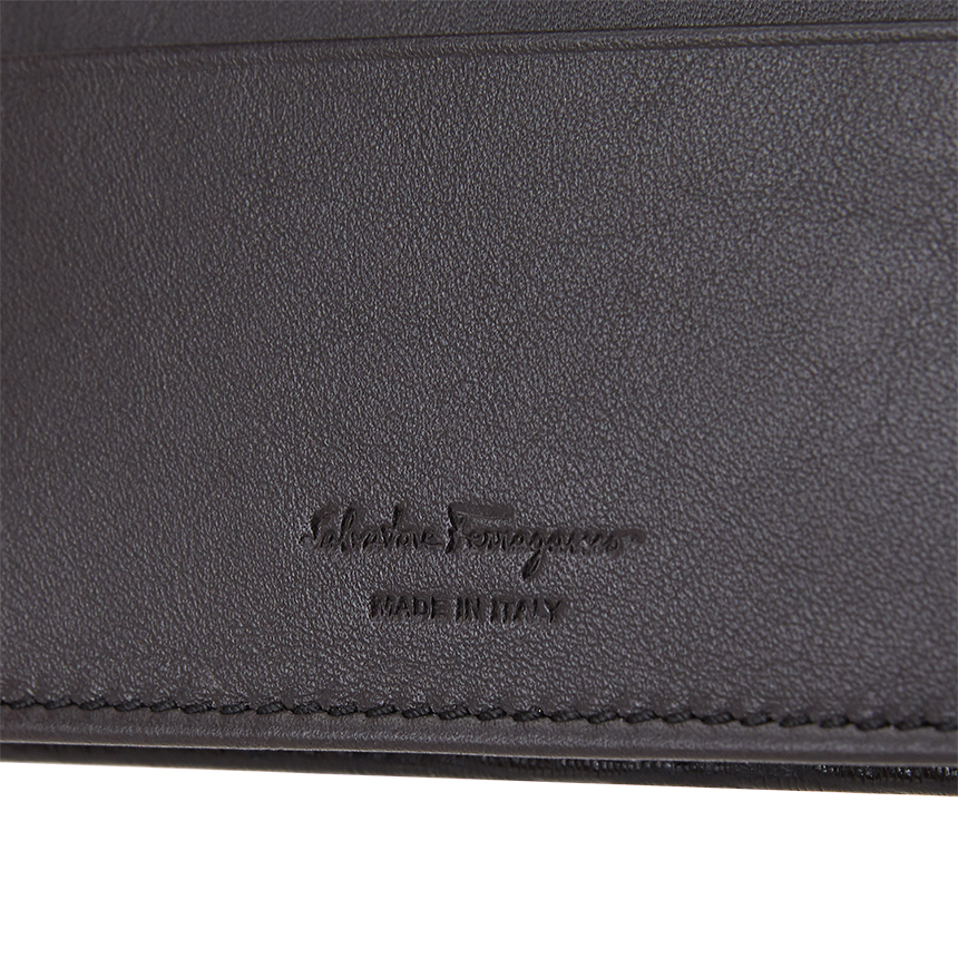 페라가모(FERRAGAMO) 더블 간치니 남자 명함/카드지갑 66 A062 NERO 0733302