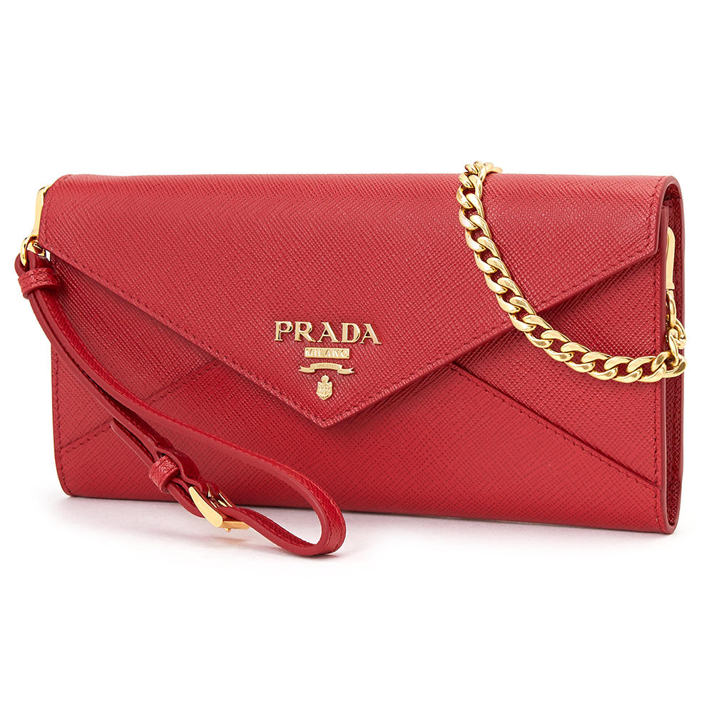 프라다(PRADA) 사피아노 메탈 여자 체인 숄더백/클러치 1DH057 QWA F068Z