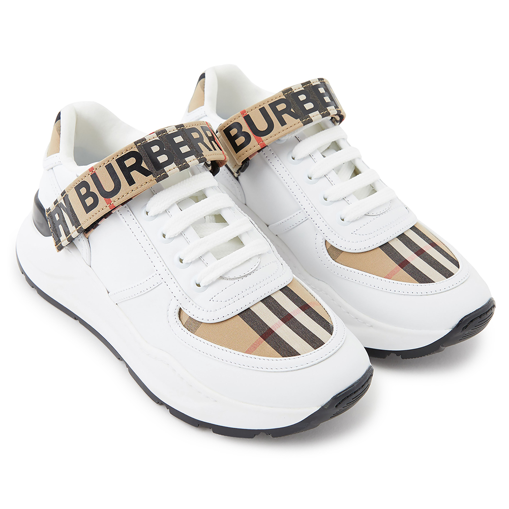 버버리(BURBERRY) 로고 빈티지 체크 여자 스니커즈 RONNIE L LOW 8025543