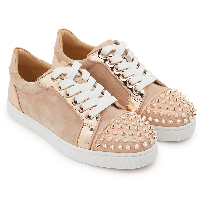 크리스찬루부탱(CHRISTIAN LOUBOUTIN) 비에이라 스파이크 플랫여자 스니커즈 1201362 P460 ANTOINETTE BLUSH