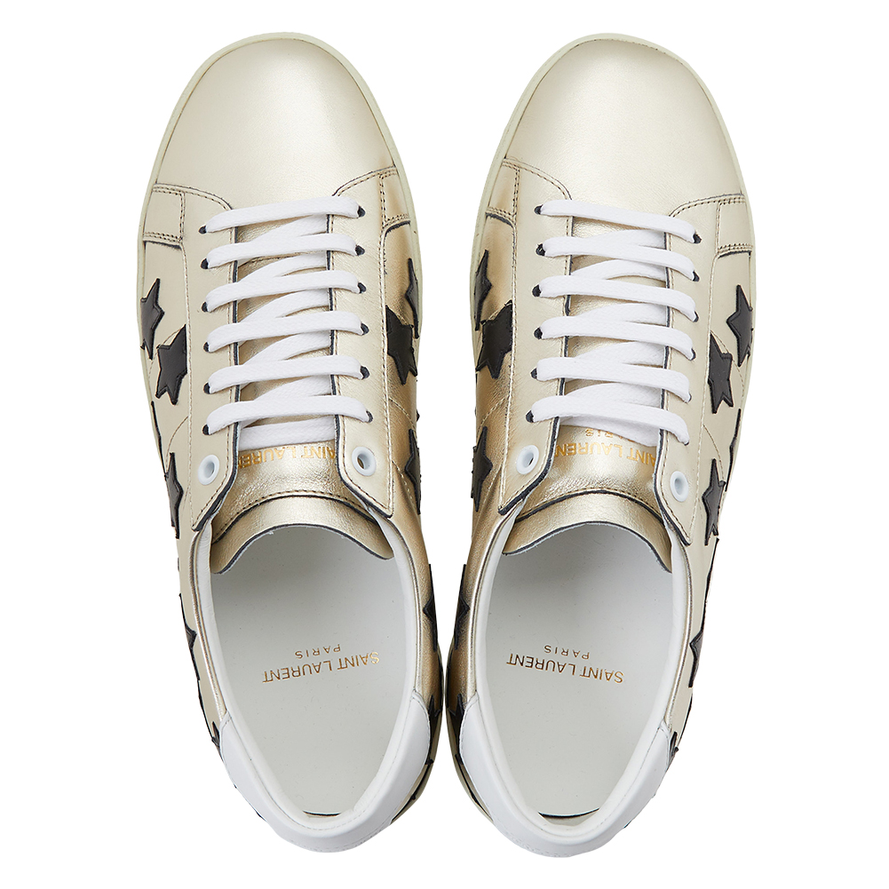 생로랑(SAINT LAURENT PARIS) 코트 클래식 메탈릭 스타 남자 스니커즈 580136 08C20 7167