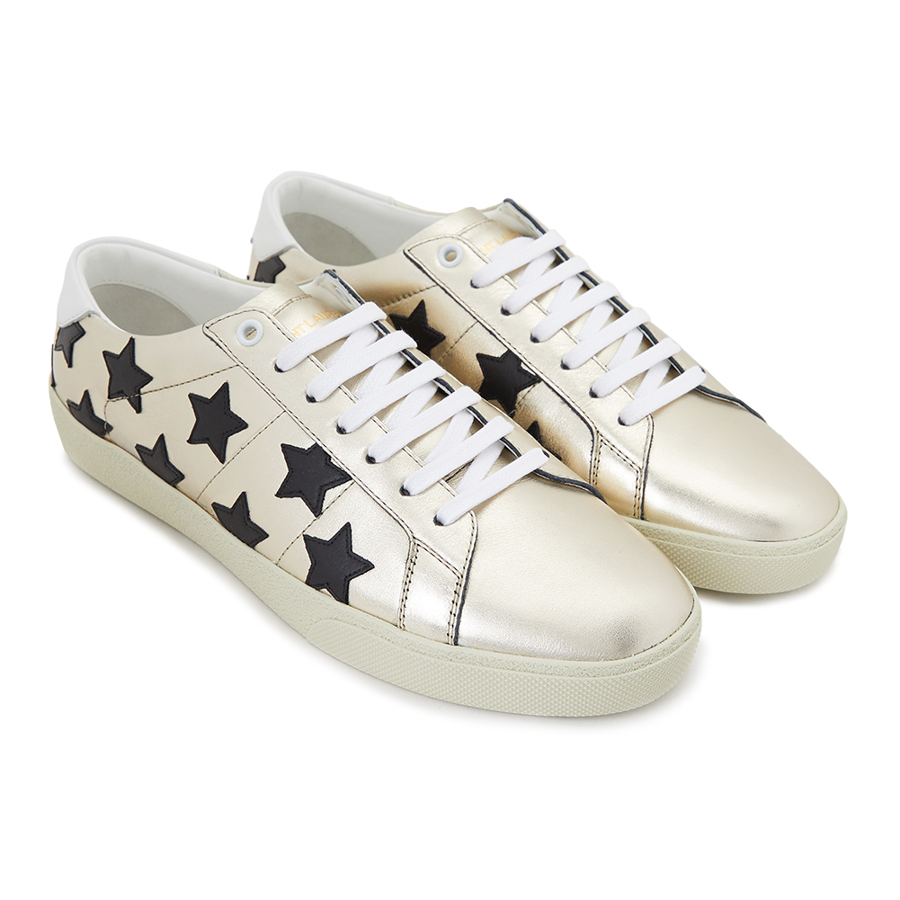 생로랑(SAINT LAURENT PARIS) 코트 클래식 메탈릭 스타 남자 스니커즈 580136 08C20 7167