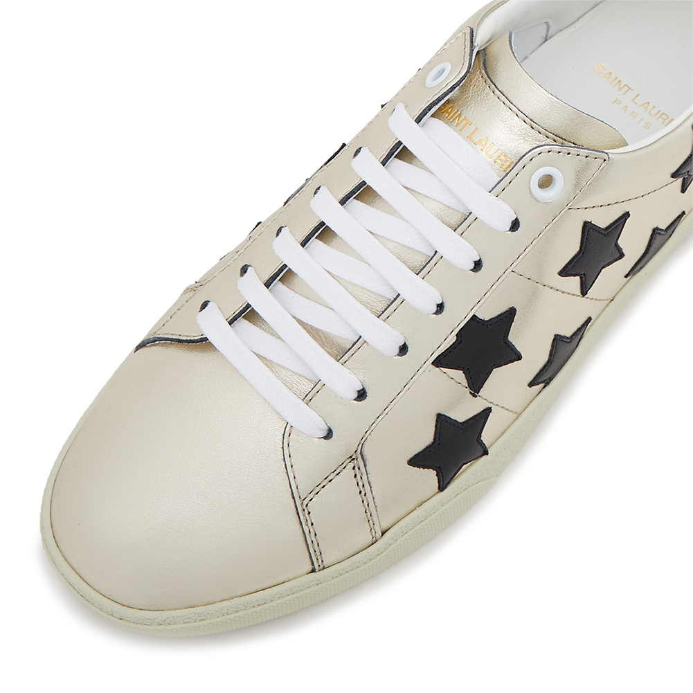 생로랑(SAINT LAURENT PARIS) 코트 클래식 메탈릭 스타 남자 스니커즈 580136 08C20 7167