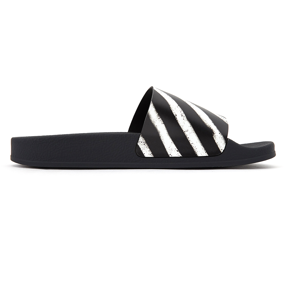 오프화이트(OFF WHITE) 스프레이 스트라이프 남자 슬리퍼 OMIA088R 20C22052 1001