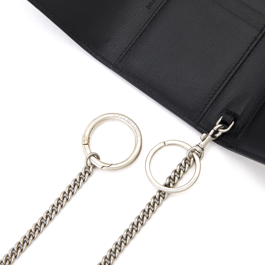 발렌시아가(BALENCIAGA) 로고 캐시 공용 체인 반지갑 593807 1IZ43 1090