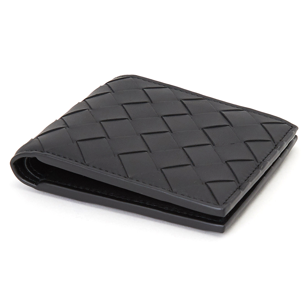 보테가베네타(BOTTEGA VENETA) 네로 인트레치아토 남자 반지갑 605721 VCPQ4 8984