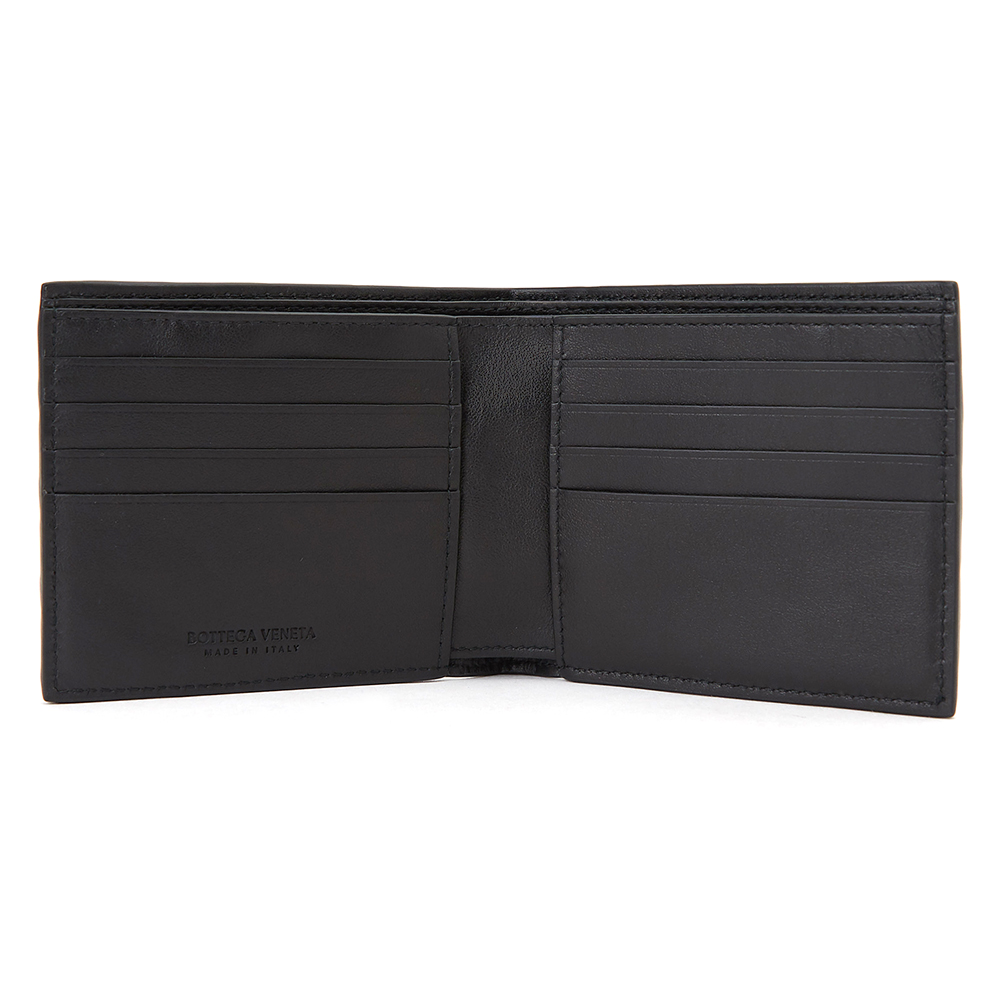 보테가베네타(BOTTEGA VENETA) 네로 인트레치아토 남자 반지갑 605721 VCPQ4 8984