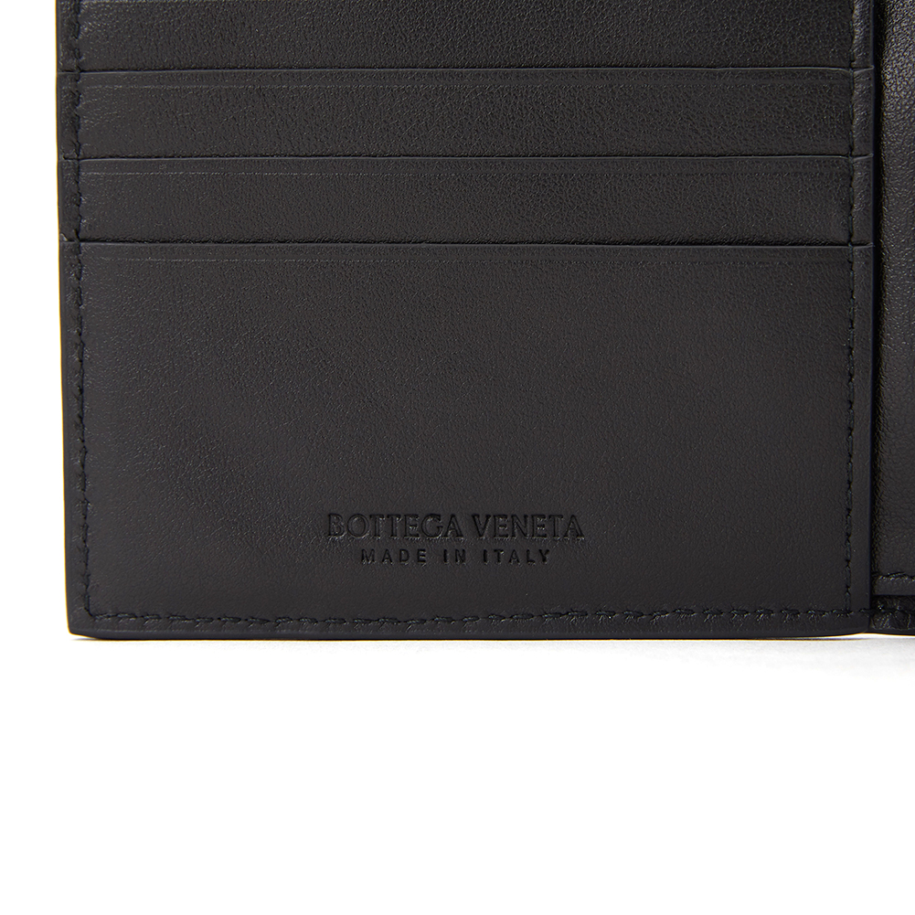 보테가베네타(BOTTEGA VENETA) 네로 인트레치아토 남자 반지갑 605721 VCPQ4 8984