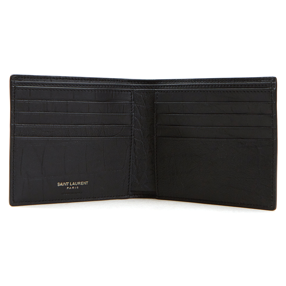 생로랑(SAINT LAURENT PARIS) 모노그램 크로커다일 남자 반지갑 453276 C9H0U 1000