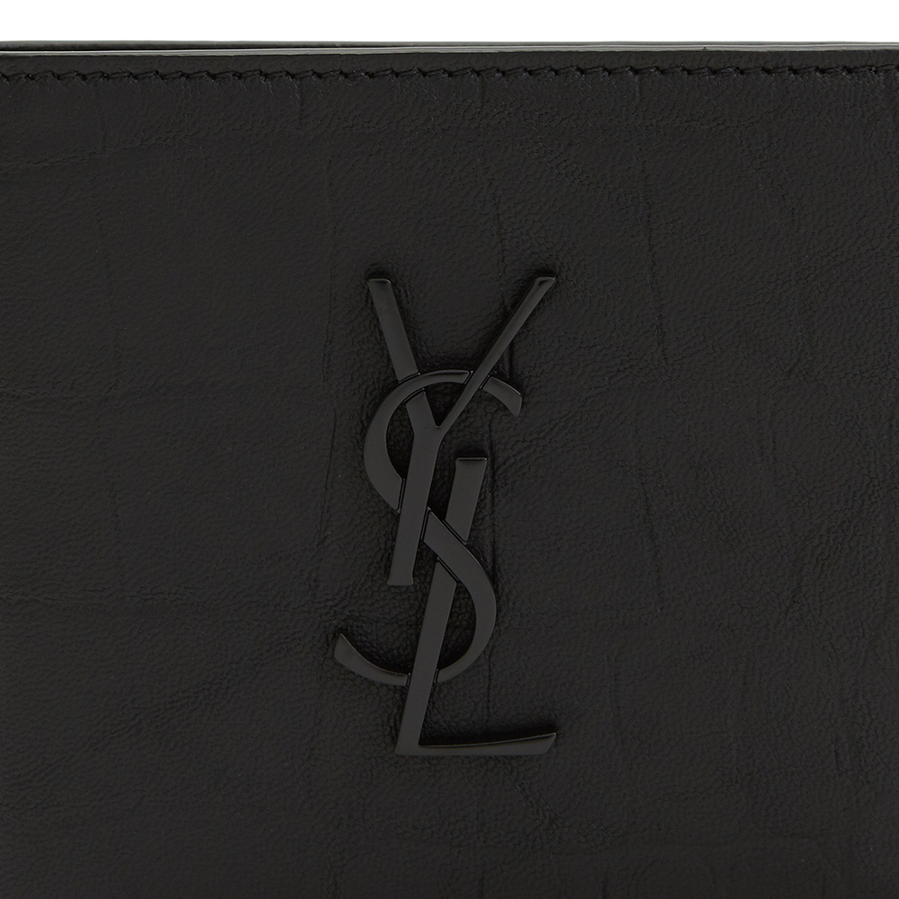 생로랑(SAINT LAURENT PARIS) 모노그램 크로커다일 남자 반지갑 453276 C9H0U 1000