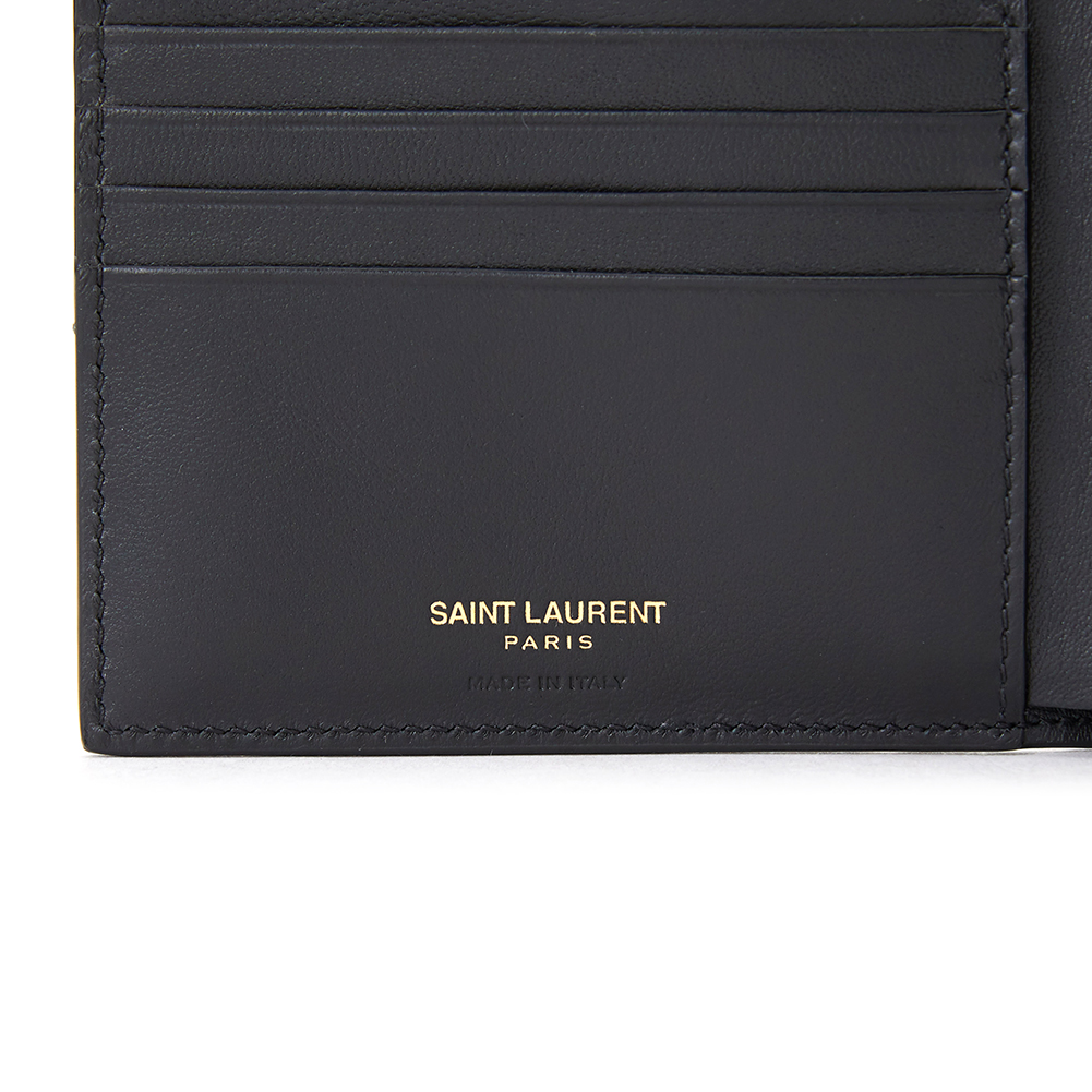 생로랑(SAINT LAURENT PARIS) 타이니 모노그램 크로커다일 남자 반지갑 607727 DZEDW 1000