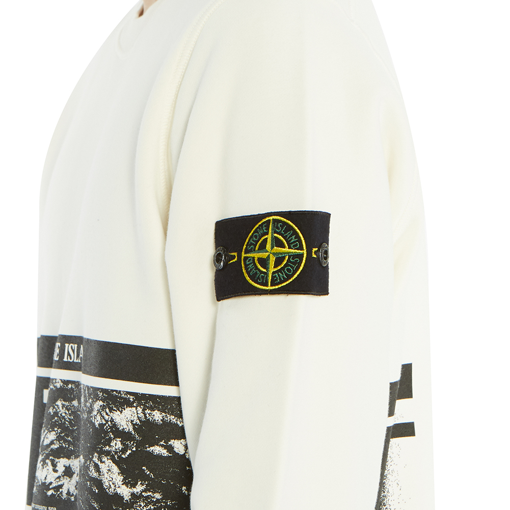 스톤아일랜드(STONE ISLAND) 드론 쓰리 와펜 남자 긴팔 맨투맨 티셔츠 721563094 V0093