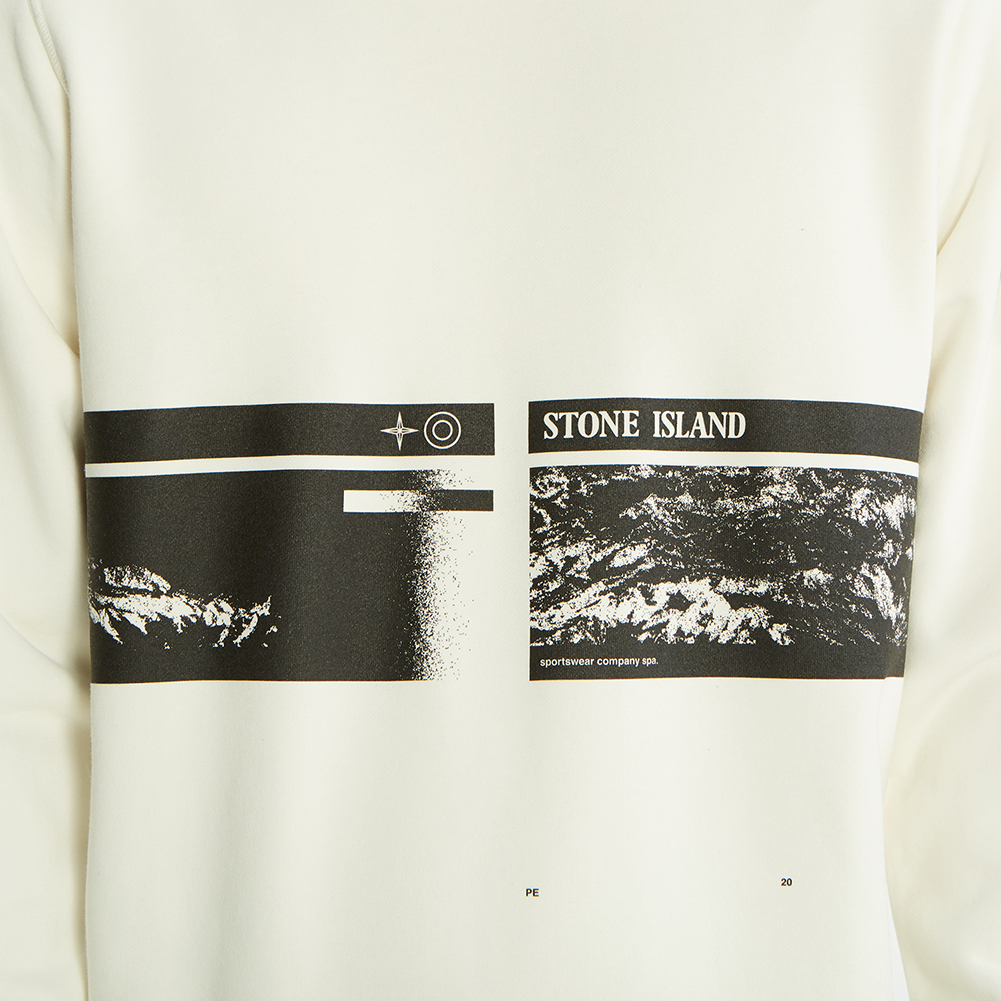 스톤아일랜드(STONE ISLAND) 드론 쓰리 와펜 남자 긴팔 맨투맨 티셔츠 721563094 V0093