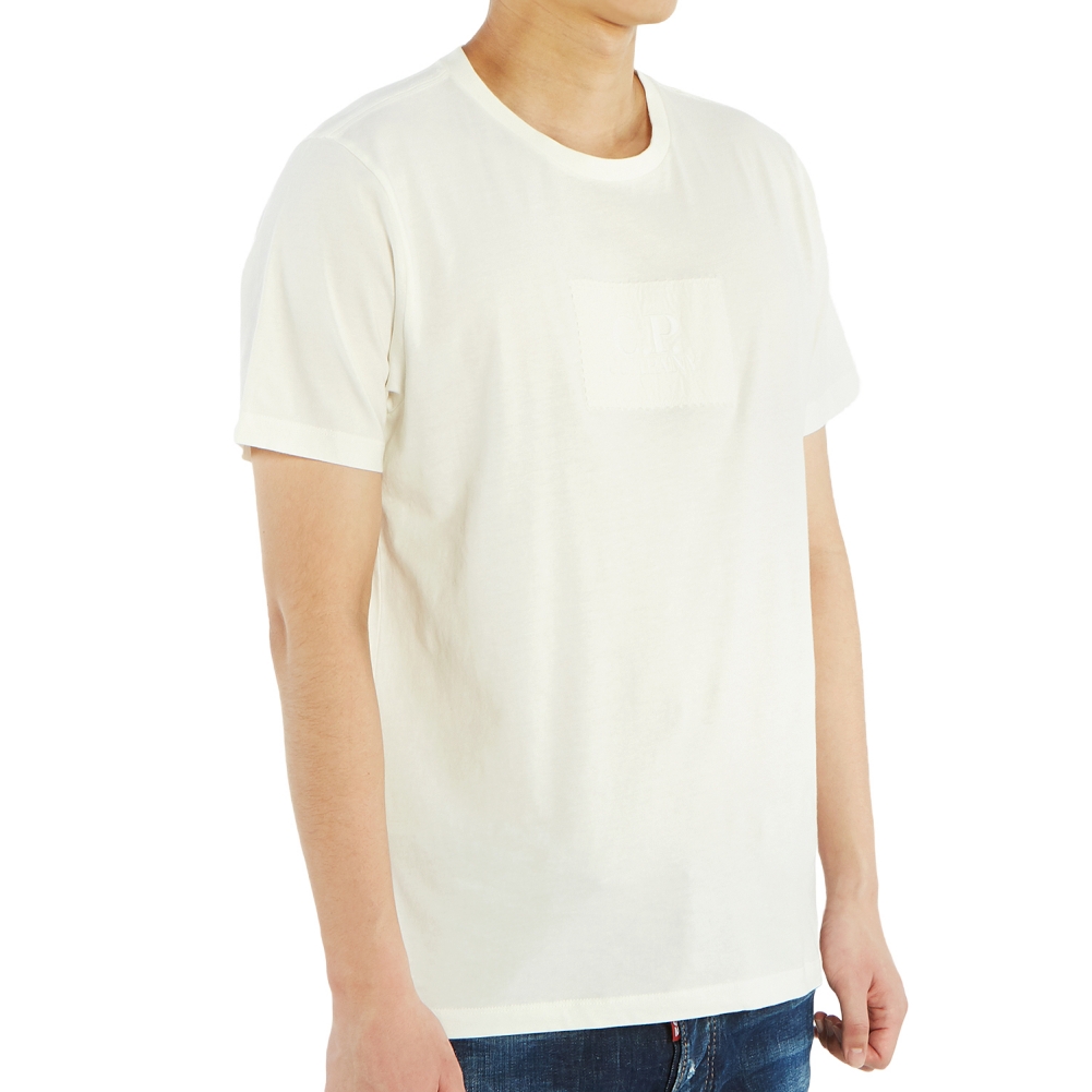 씨피컴퍼니(CP COMPANY) 로고 남자 반팔티셔츠 08CMTS141A 005100W 103