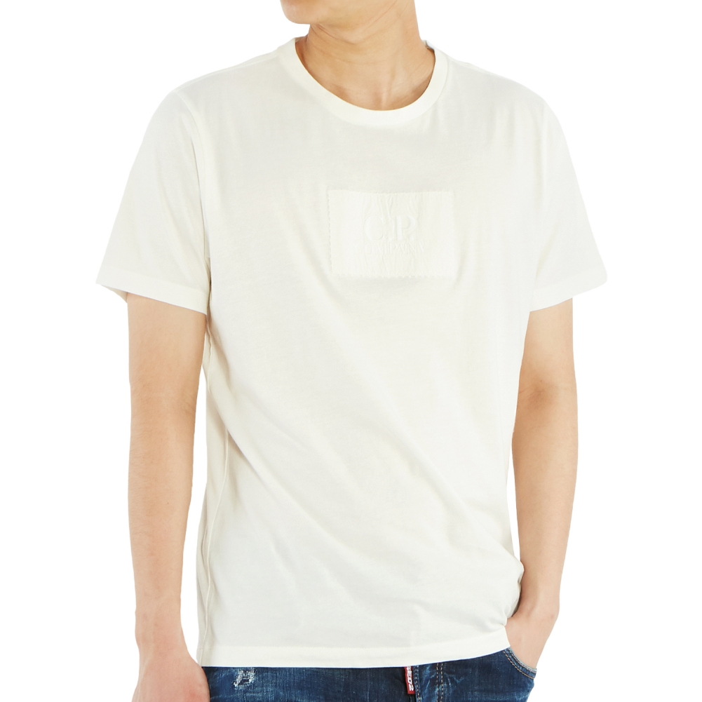 씨피컴퍼니(CP COMPANY) 로고 남자 반팔티셔츠 08CMTS141A 005100W 103