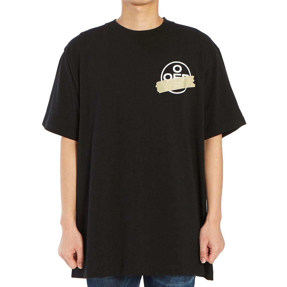 오프화이트(OFF WHITE) 테이프 애로우 오버 남자 반팔티셔츠 OMAA038R 20185002 1048
