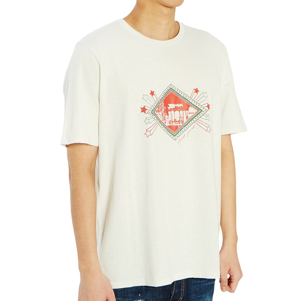 생로랑(SAINT LAURENT PARIS) 자르뎅 마조렐 남자 반팔티셔츠 603303 YBPB2 9776