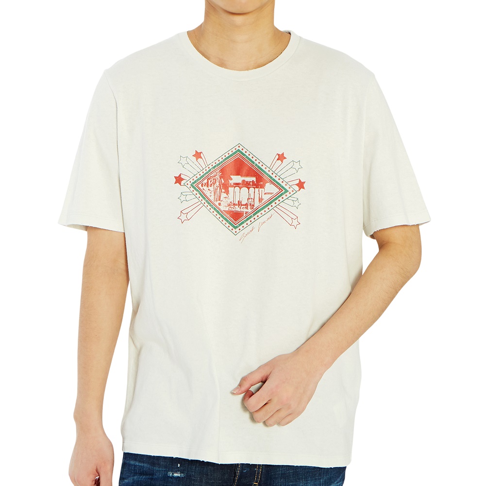 생로랑(SAINT LAURENT PARIS) 자르뎅 마조렐 남자 반팔티셔츠 603303 YBPB2 9776
