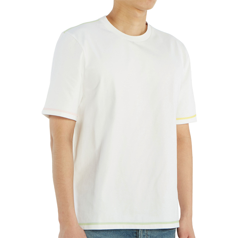 톰브라운(THOM BROWNE) 사이드 슬릿 남자 반팔티셔츠 MJS110A 01454 100
