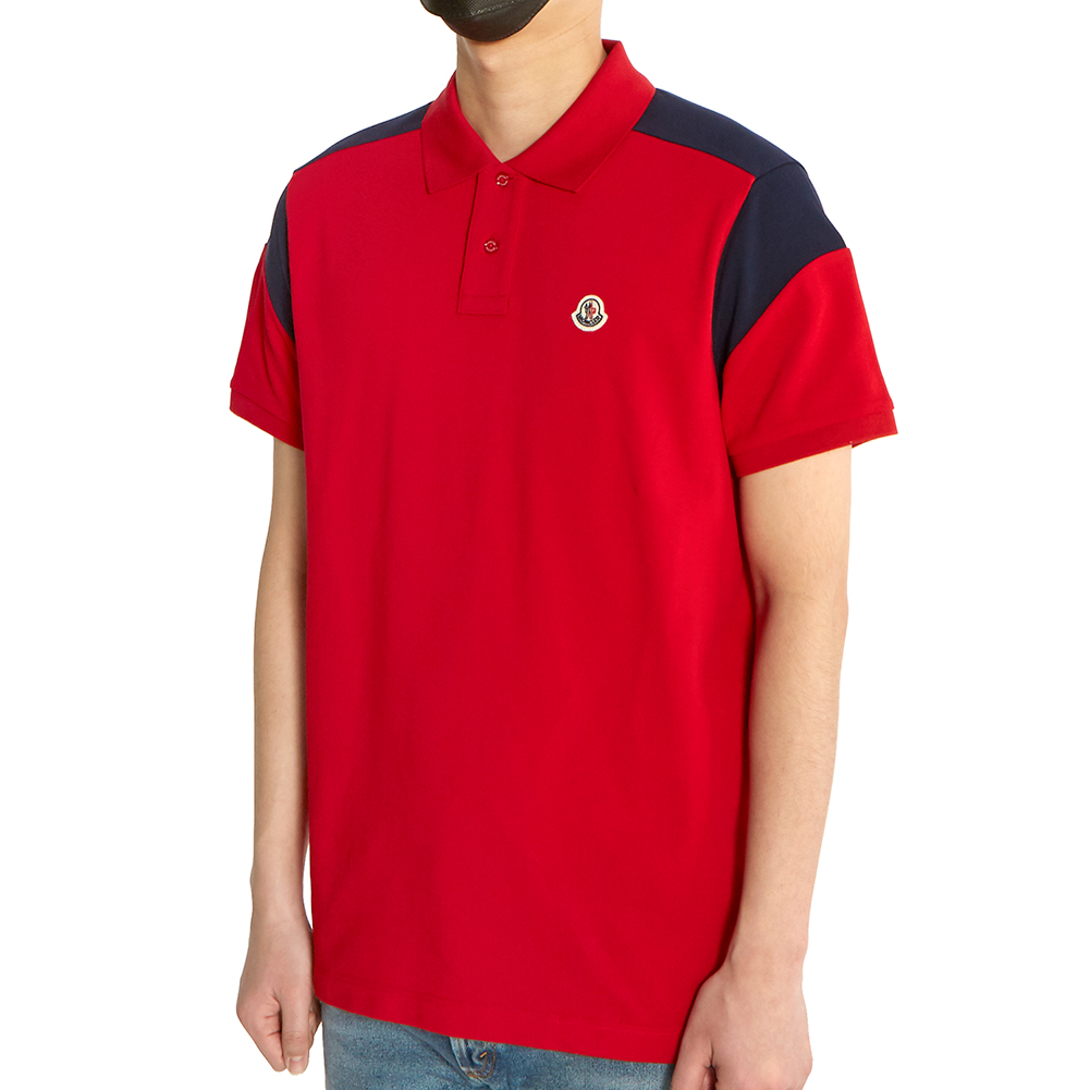 몽클레어(MONCLER) 로고 남자 폴로 반팔티셔츠 8A70000 84556 455