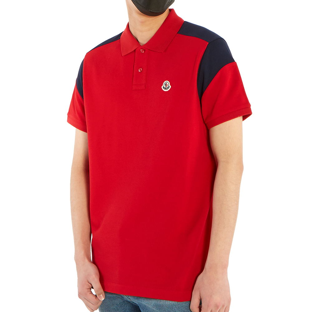몽클레어(MONCLER) 로고 남자 폴로 반팔티셔츠 8A70000 84556 455
