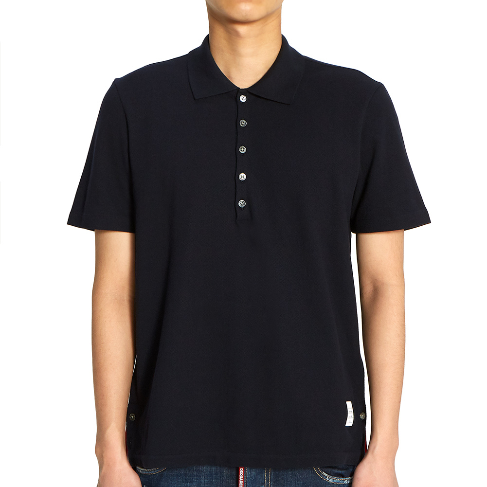 톰브라운(THOM BROWNE) 스트라이프 폴로 남자 반팔티셔츠 MJP042A 00050 415