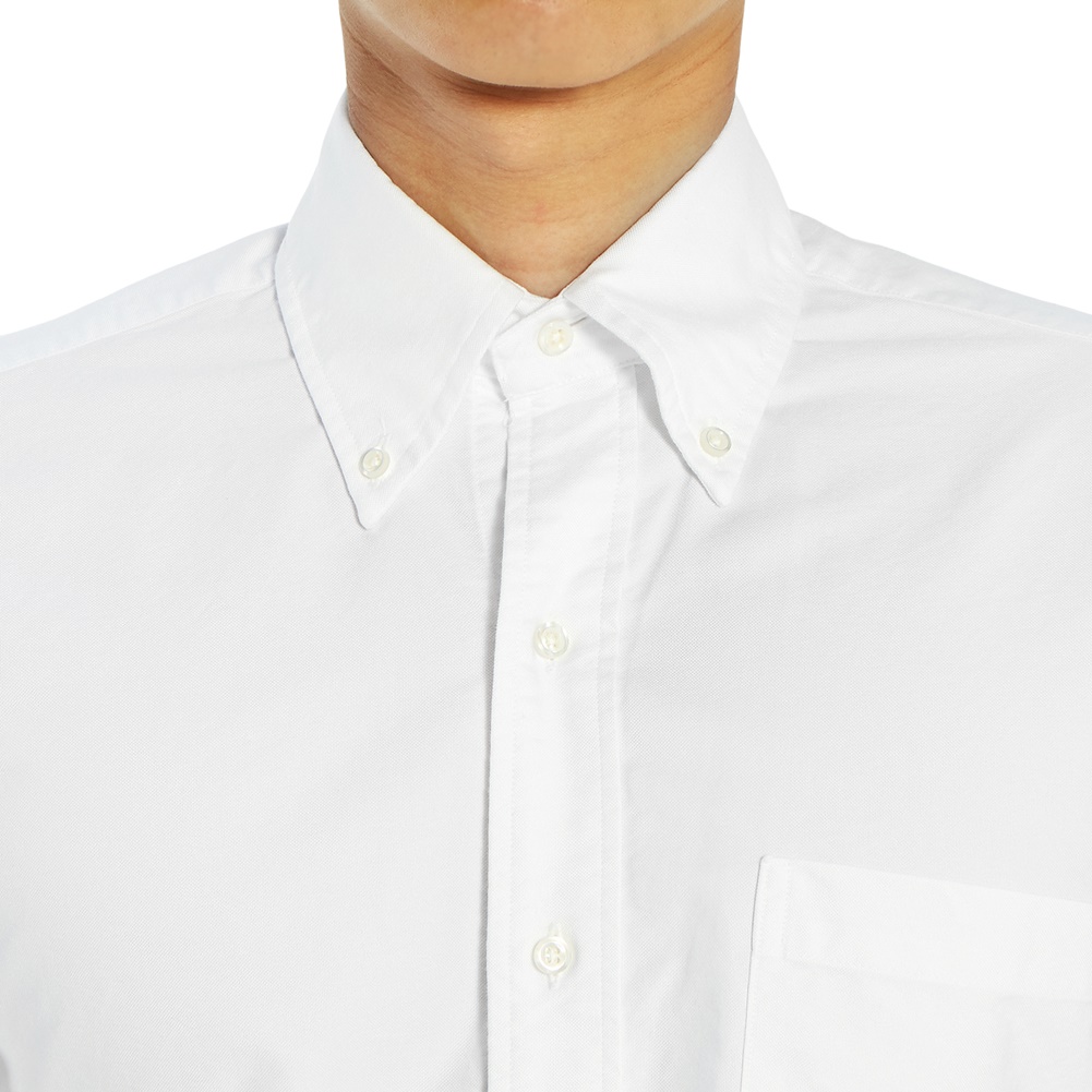 톰브라운(THOM BROWNE) 옥스포드 클래식 암밴드 남자 반팔 셔츠 MWS242A 00139 100