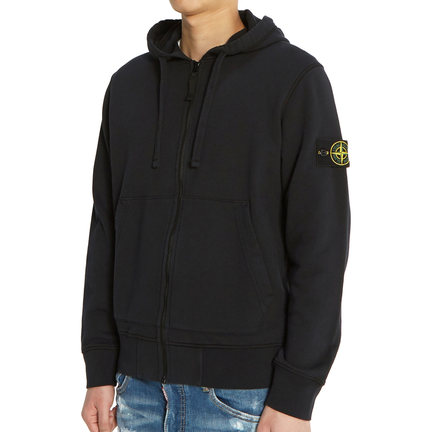 스톤아일랜드(STONE ISLAND) 와펜 남자 후드 집업 가디건 721564251 V0020