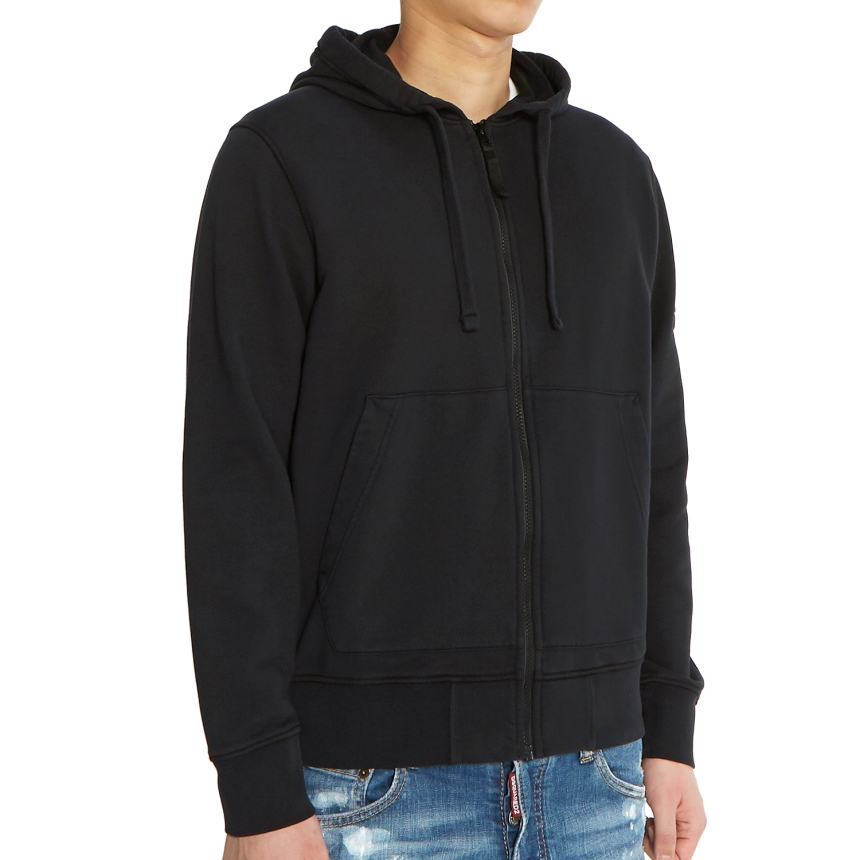 스톤아일랜드(STONE ISLAND) 와펜 남자 후드 집업 가디건 721564251 V0020