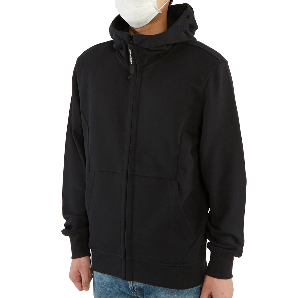 씨피컴퍼니(CP COMPANY) 고글 후드 남자 집업 자켓 08CMSS015A 005160W 999
