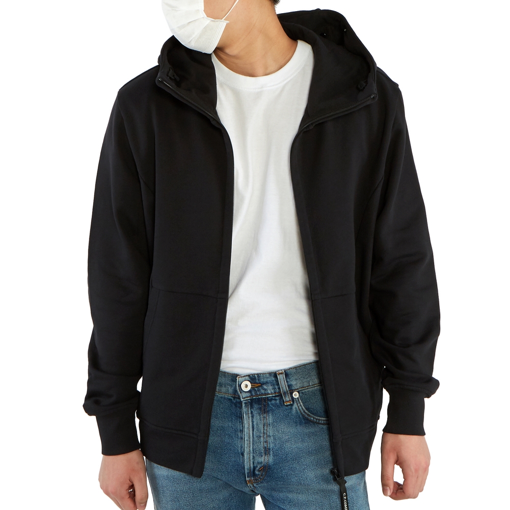 씨피컴퍼니(CP COMPANY) 고글 후드 남자 집업 자켓 08CMSS015A 005160W 999
