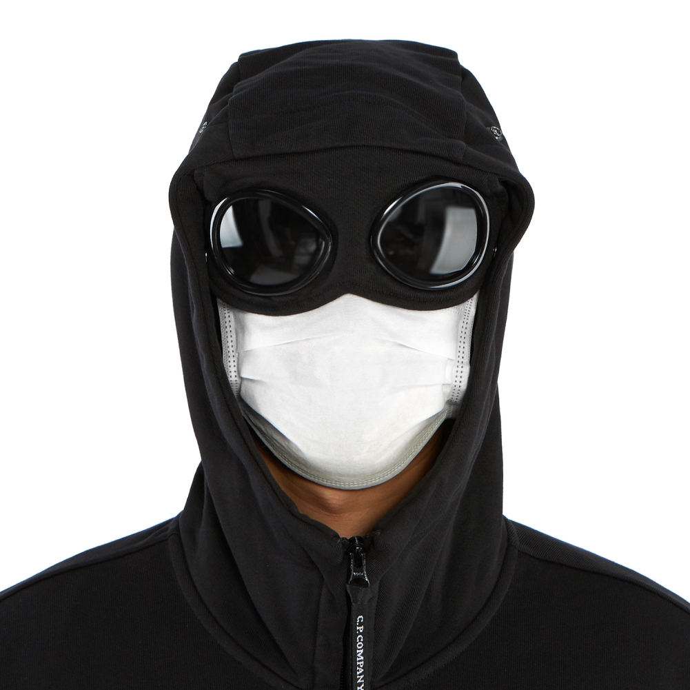 씨피컴퍼니(CP COMPANY) 고글 후드 남자 집업 자켓 08CMSS015A 005160W 999