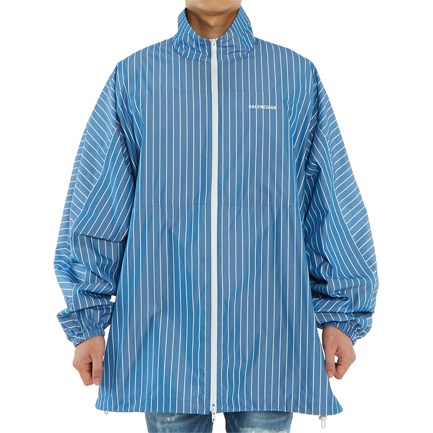 발렌시아가(BALENCIAGA) 로고 스트라이프남자 집업 자켓 571434 TGM07 4640