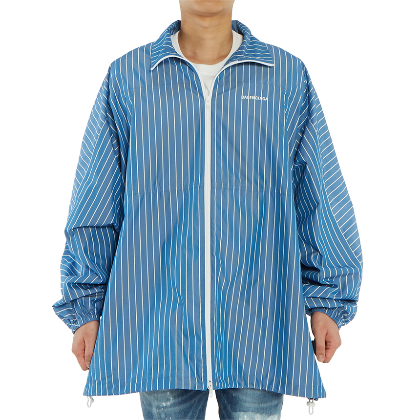 발렌시아가(BALENCIAGA) 로고 스트라이프남자 집업 자켓 571434 TGM07 4640