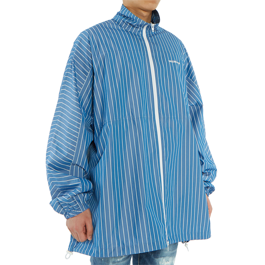 발렌시아가(BALENCIAGA) 로고 스트라이프남자 집업 자켓 571434 TGM07 4640