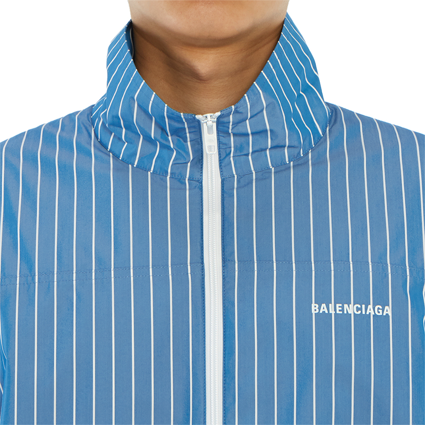 발렌시아가(BALENCIAGA) 로고 스트라이프남자 집업 자켓 571434 TGM07 4640