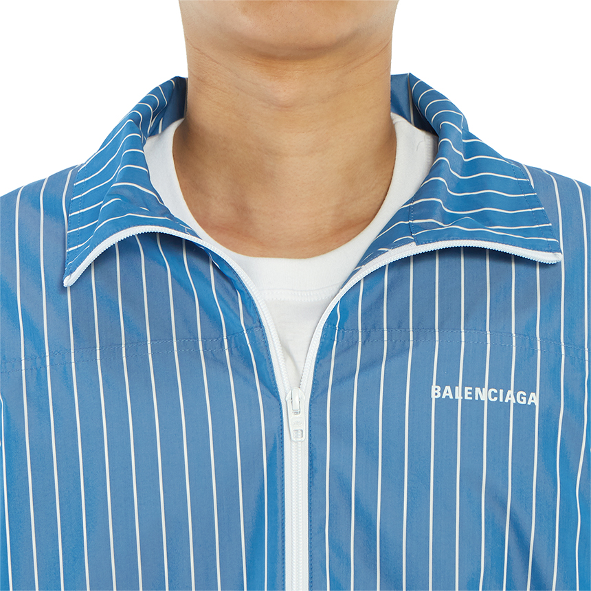 발렌시아가(BALENCIAGA) 로고 스트라이프남자 집업 자켓 571434 TGM07 4640