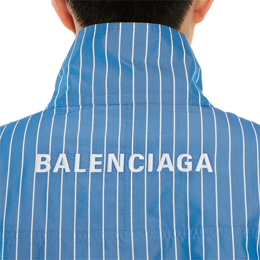 발렌시아가(BALENCIAGA) 로고 스트라이프남자 집업 자켓 571434 TGM07 4640