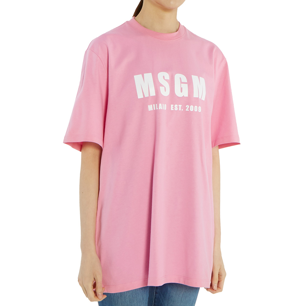 엠에스지엠(MSGM) 로고 여자 반팔티셔츠 2841MDM92 207298 12