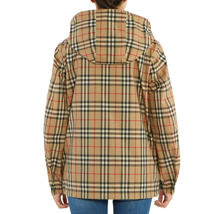 버버리(BURBERRY) 빈티지 체크 리사이클 여자 후드 자켓 EVERTON 8025678 A7028