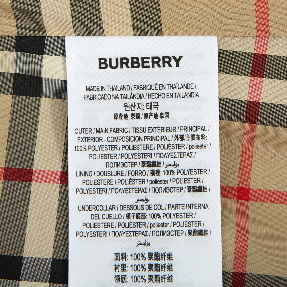 버버리(BURBERRY) 디태처블 후드 쉐이프 메모리 태피터 여자 카 코트 OXCLOSE 8022731 A1189