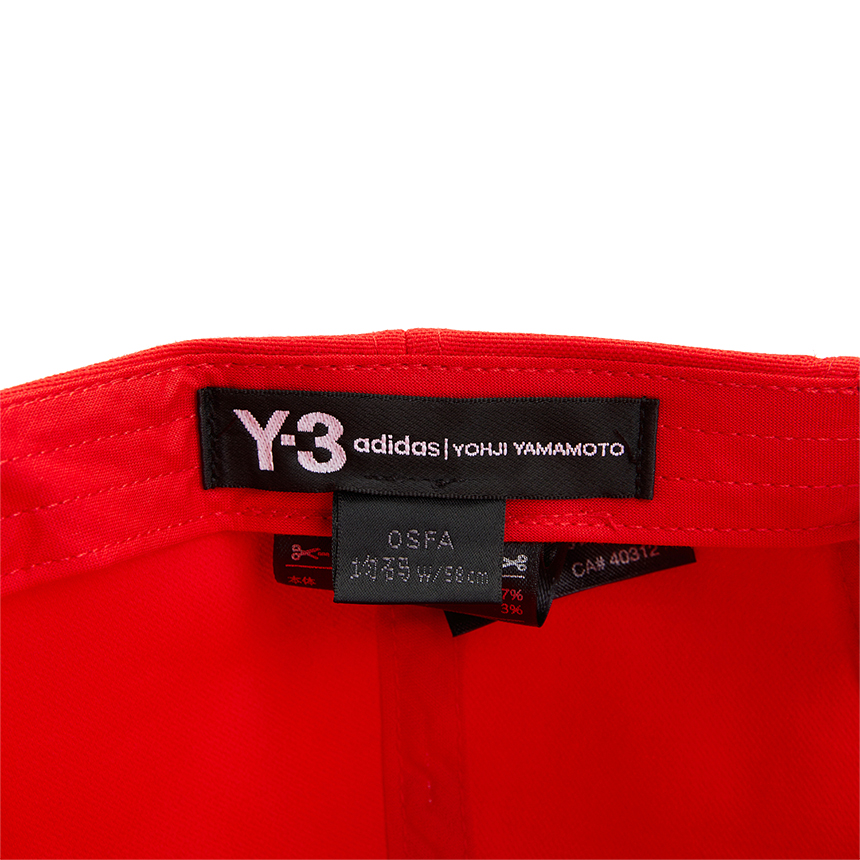 요지야마모토(YOHJI YAMAMOTO) Y-3 로고 공용 모자 FS3319 LOGO CAP