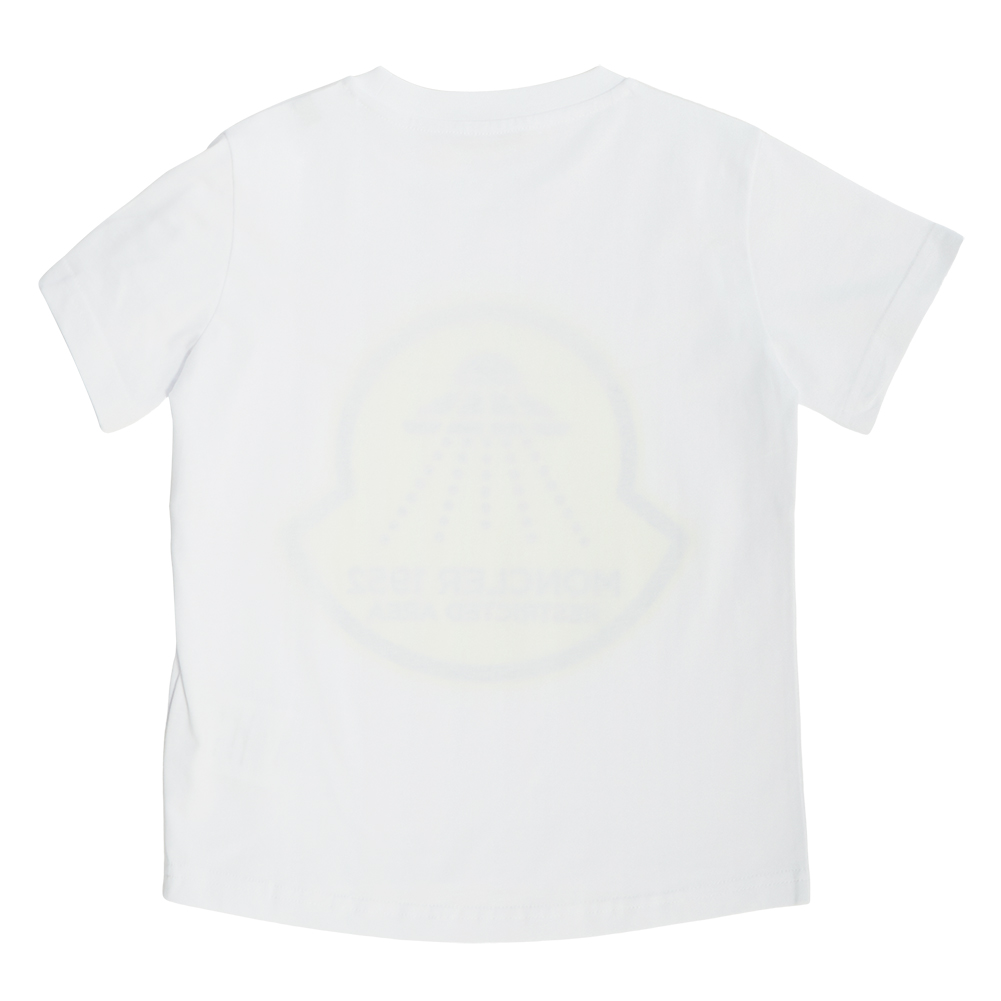 몽클레어키즈(MONCLER KIDS) 로고 키즈 반팔티셔츠 8C70620 83907 001 8A10A