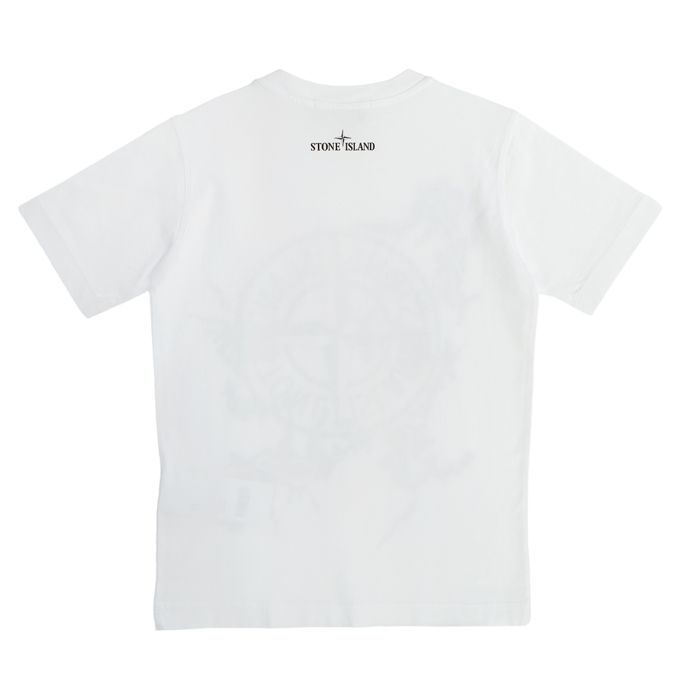 스톤아일랜드키즈(STONE ISLAND KIDS) 로고 키즈 반팔티셔츠 (성인착용가능) 721621056 V0001 12A14A