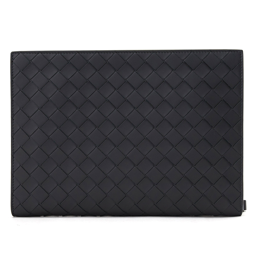 보테가베네타(BOTTEGA VENETA) 네로 인트레치아토 도큐먼트 케이스 공용 클러치/파우치백 601056 VCPQ1 8984