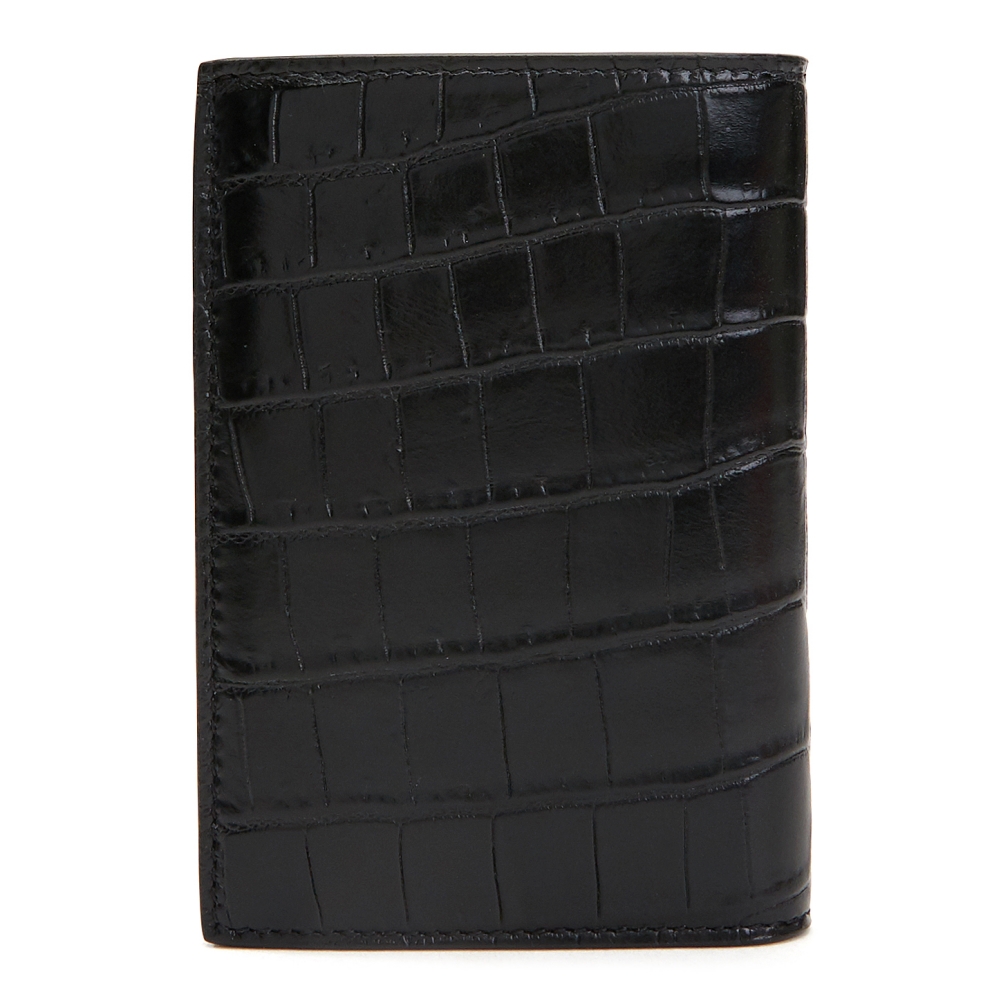 생로랑(SAINT LAURENT PARIS) 타이니 모노그램 크로커다일 공용 명함/카드지갑 607679 DZEDW 1000